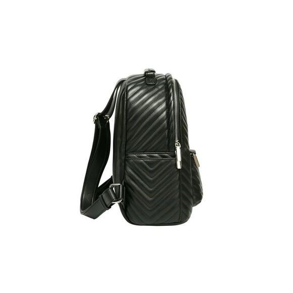 NWT Daisy Rose Quilted Multi Function Backpack Bag - Black - Vegan Leather main image 4